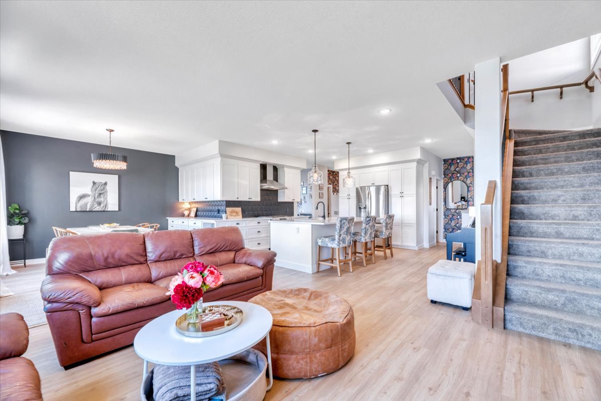 Living room at 835 Lakewood Circle with fireplace