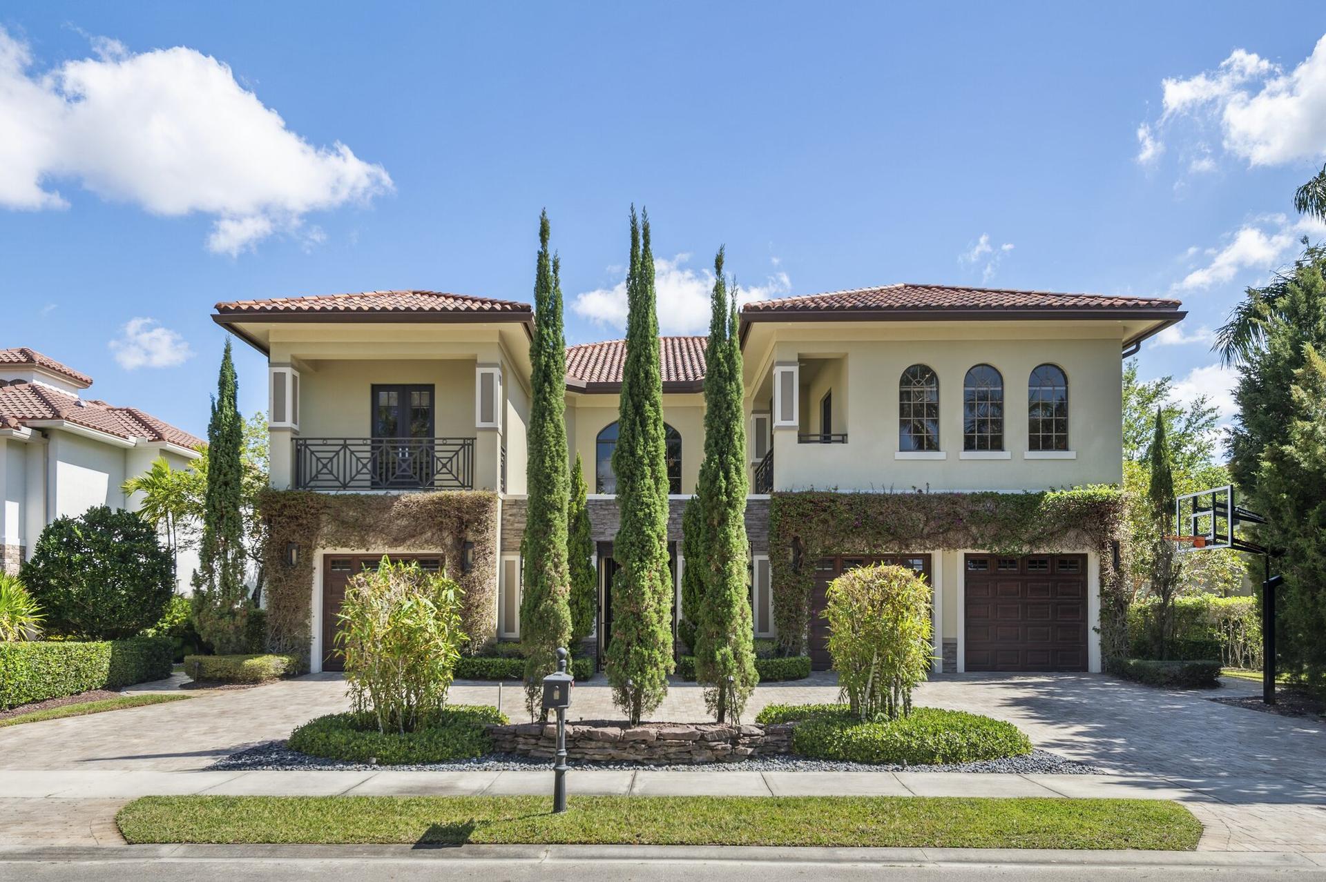 Luxury estate home in the Estates of Heron Bay in Parkland, Florida