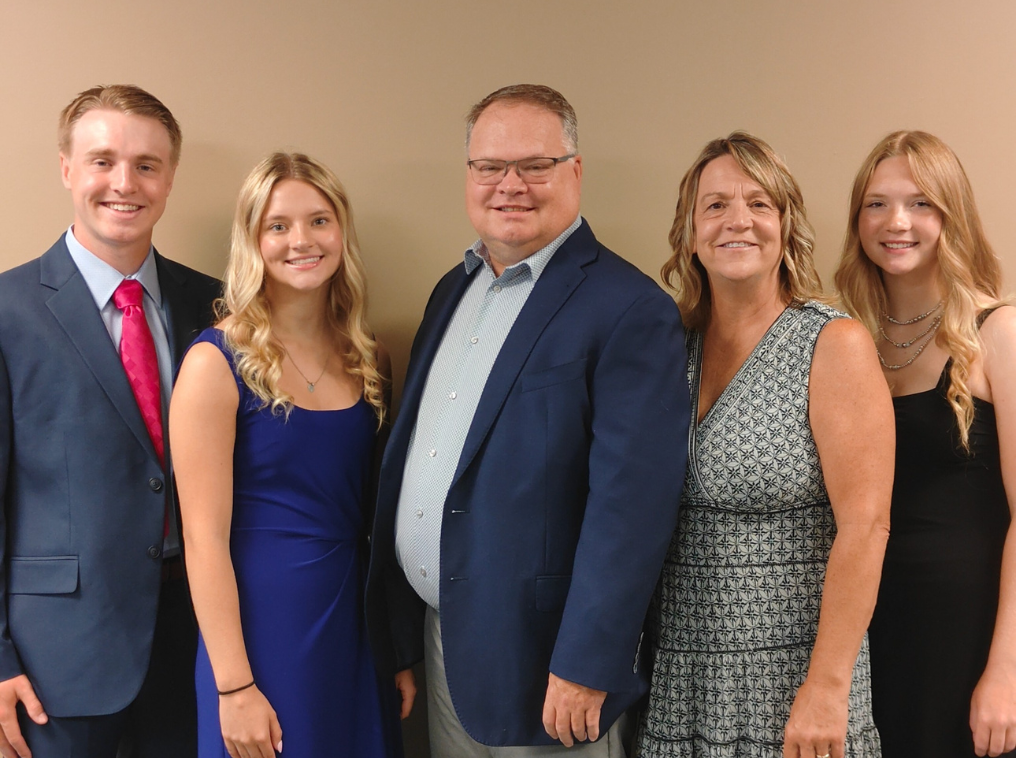 James and Karen Olsen with their three grown children