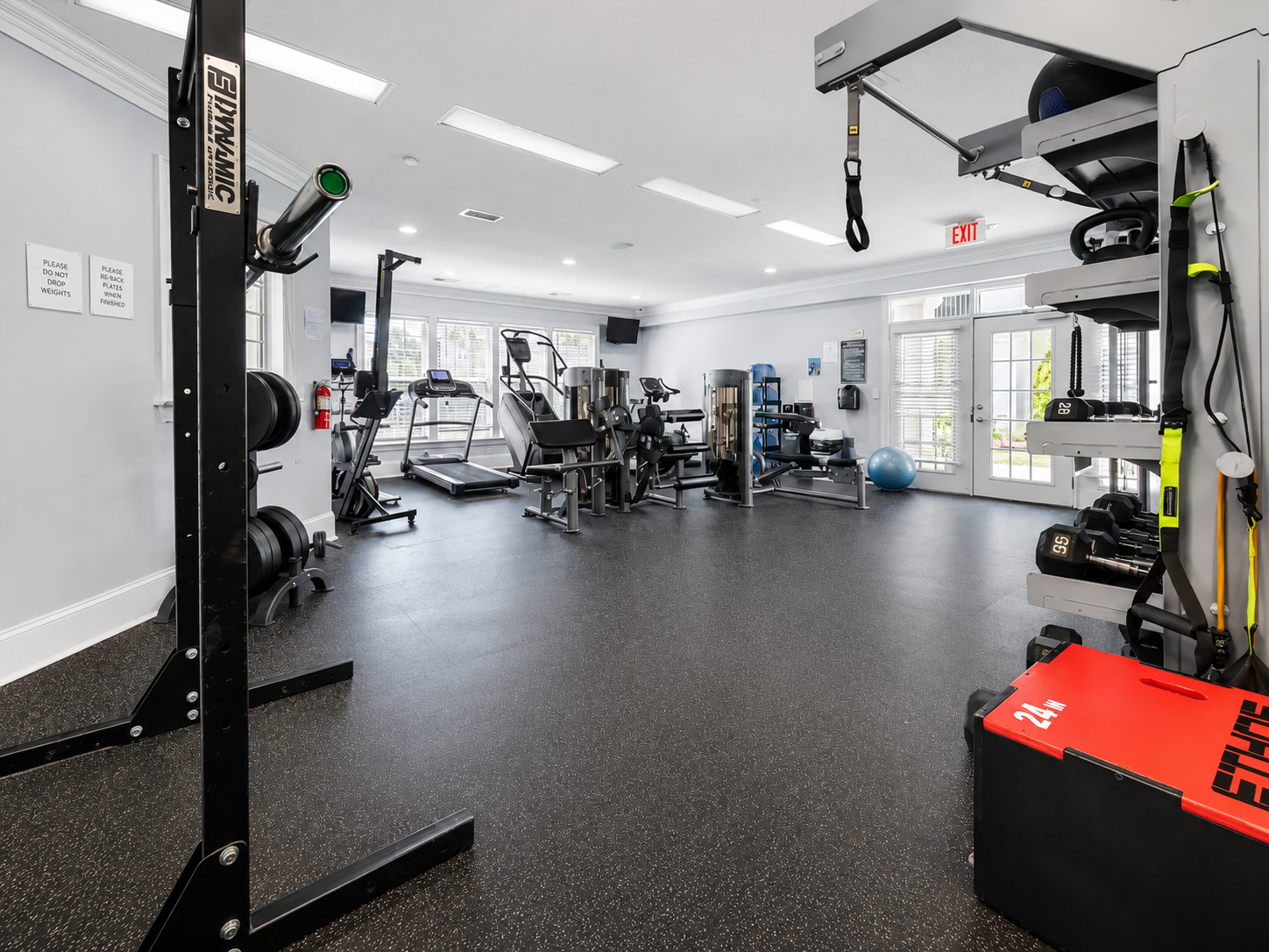 Community fitness facilities at Southampton Pointe