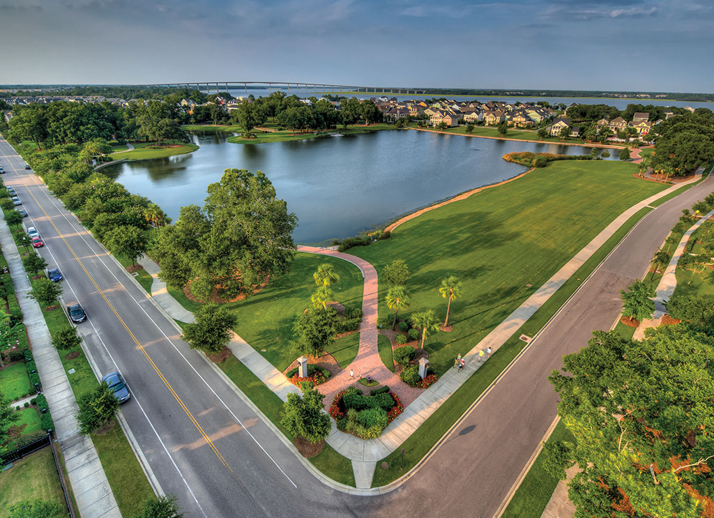 Governor Park on Daniel Island with open green space