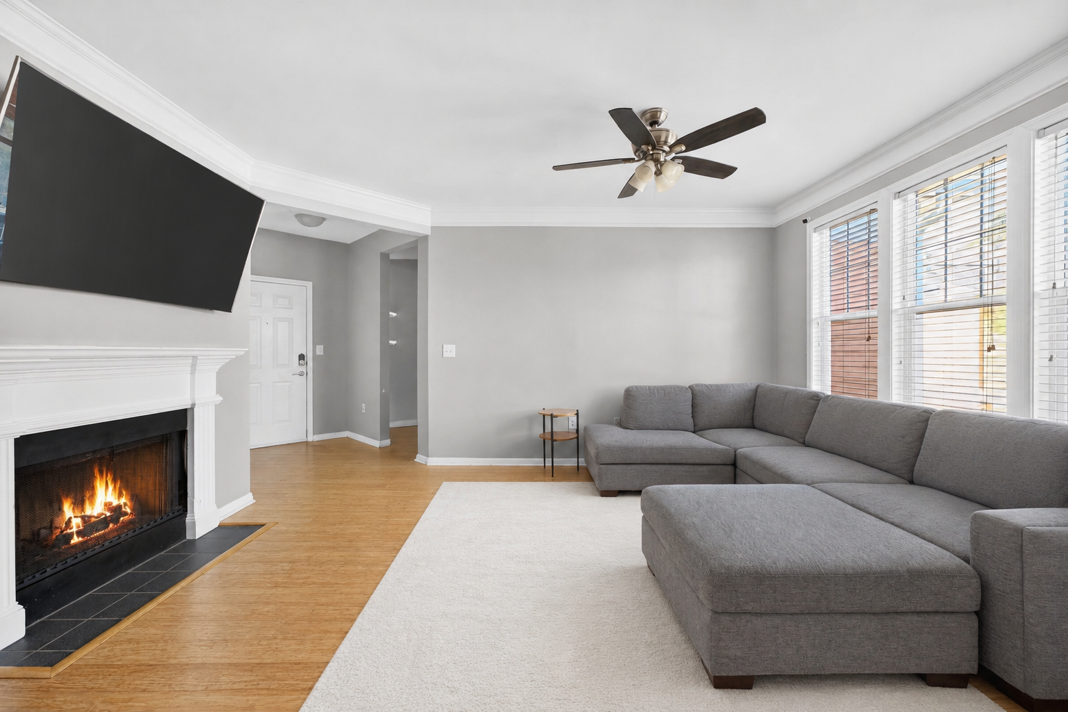 Open living and dining room at 1322 Rosewood Lane