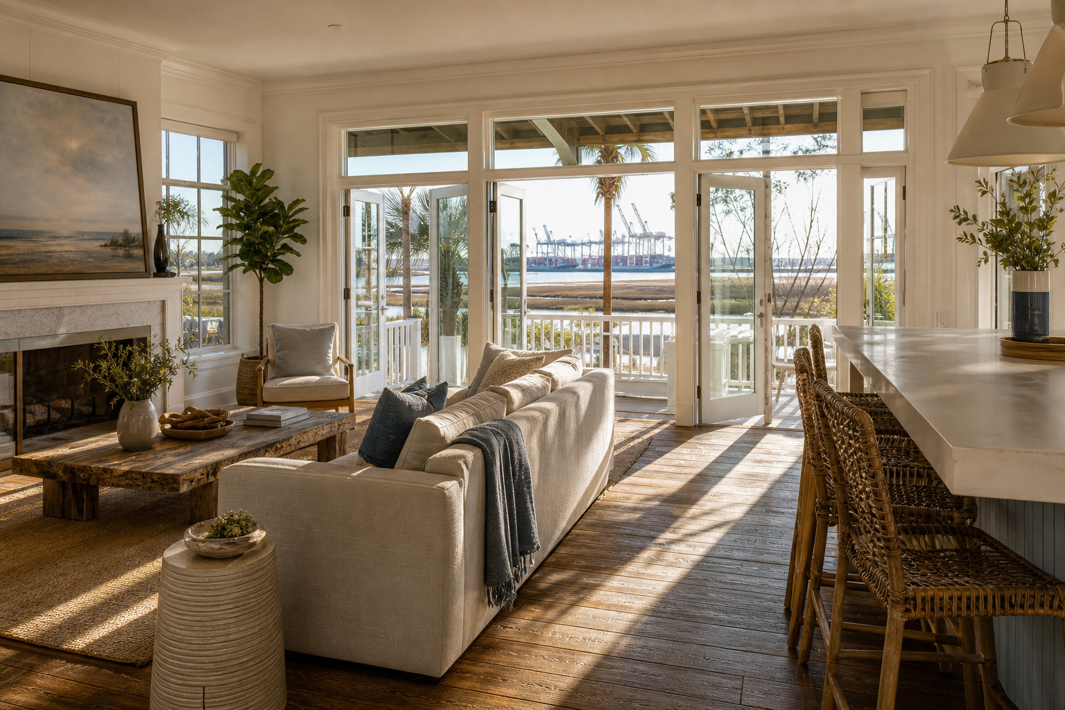 Charleston port expansion and waterfront home values
