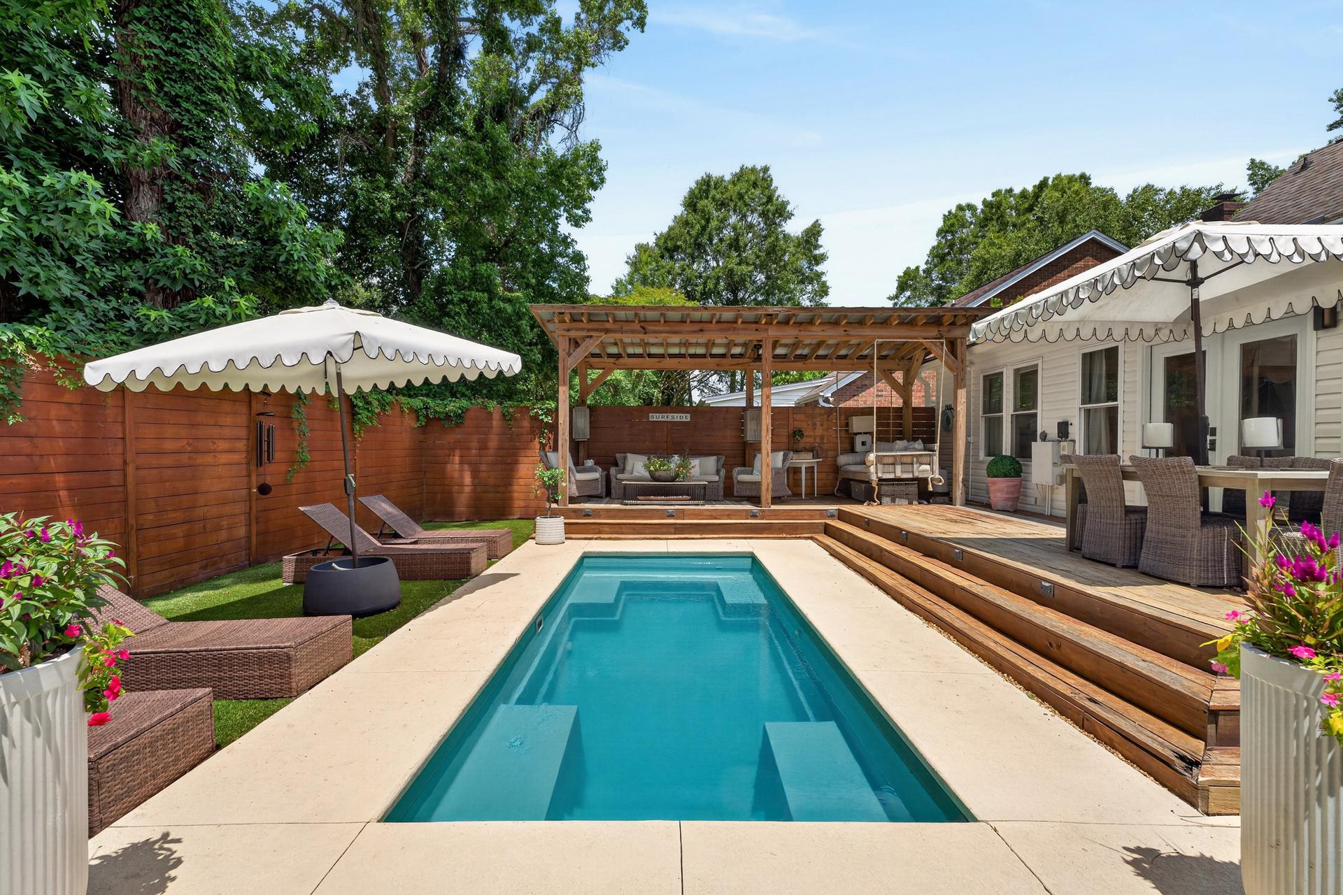 Pool and pergola