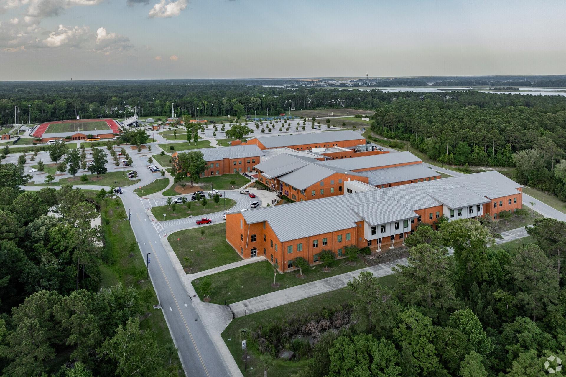 Aerial view of the Philip Simmons school campus near Point Hope