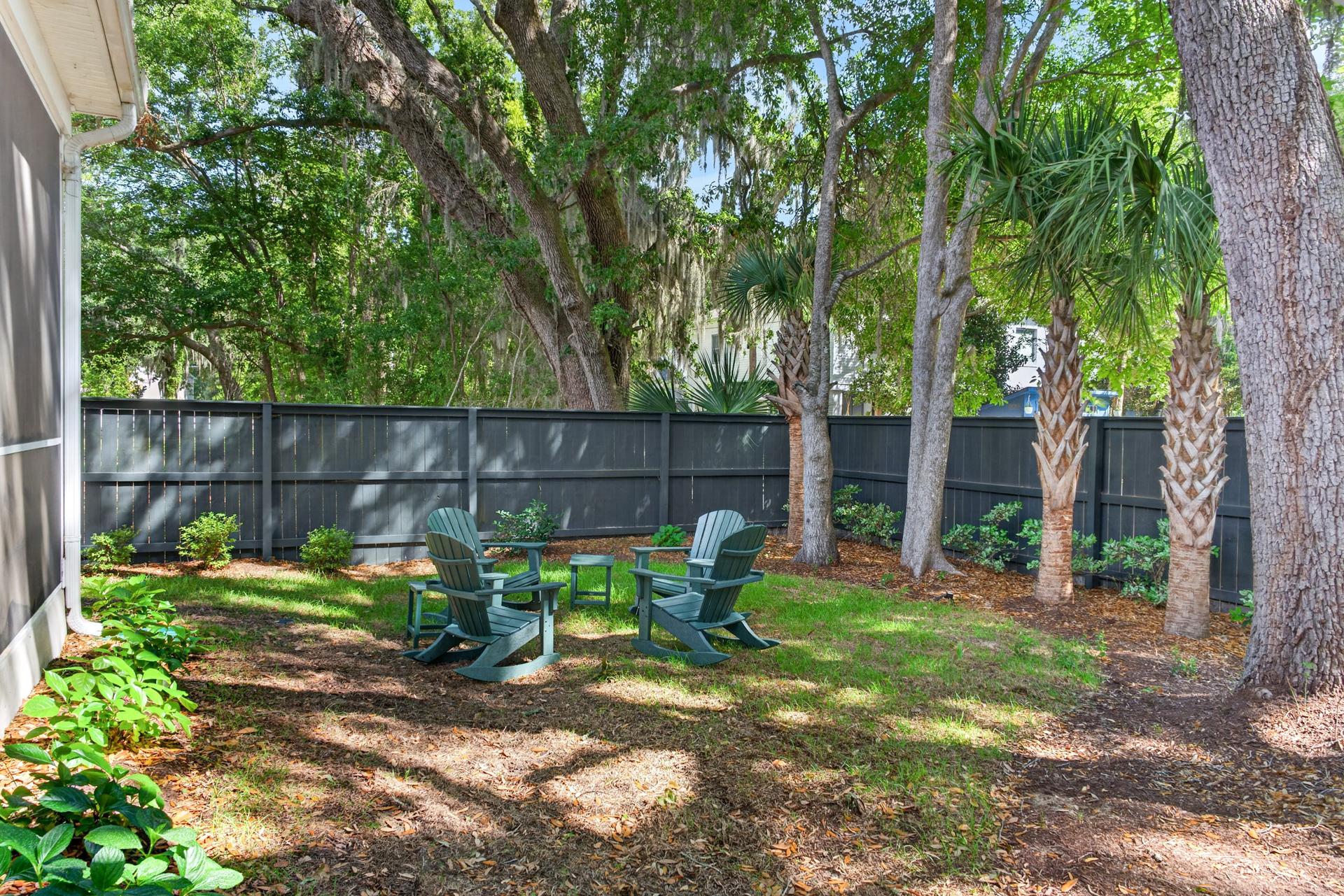 Covered outdoor kitchen and patio at 1407 Dahlia Road