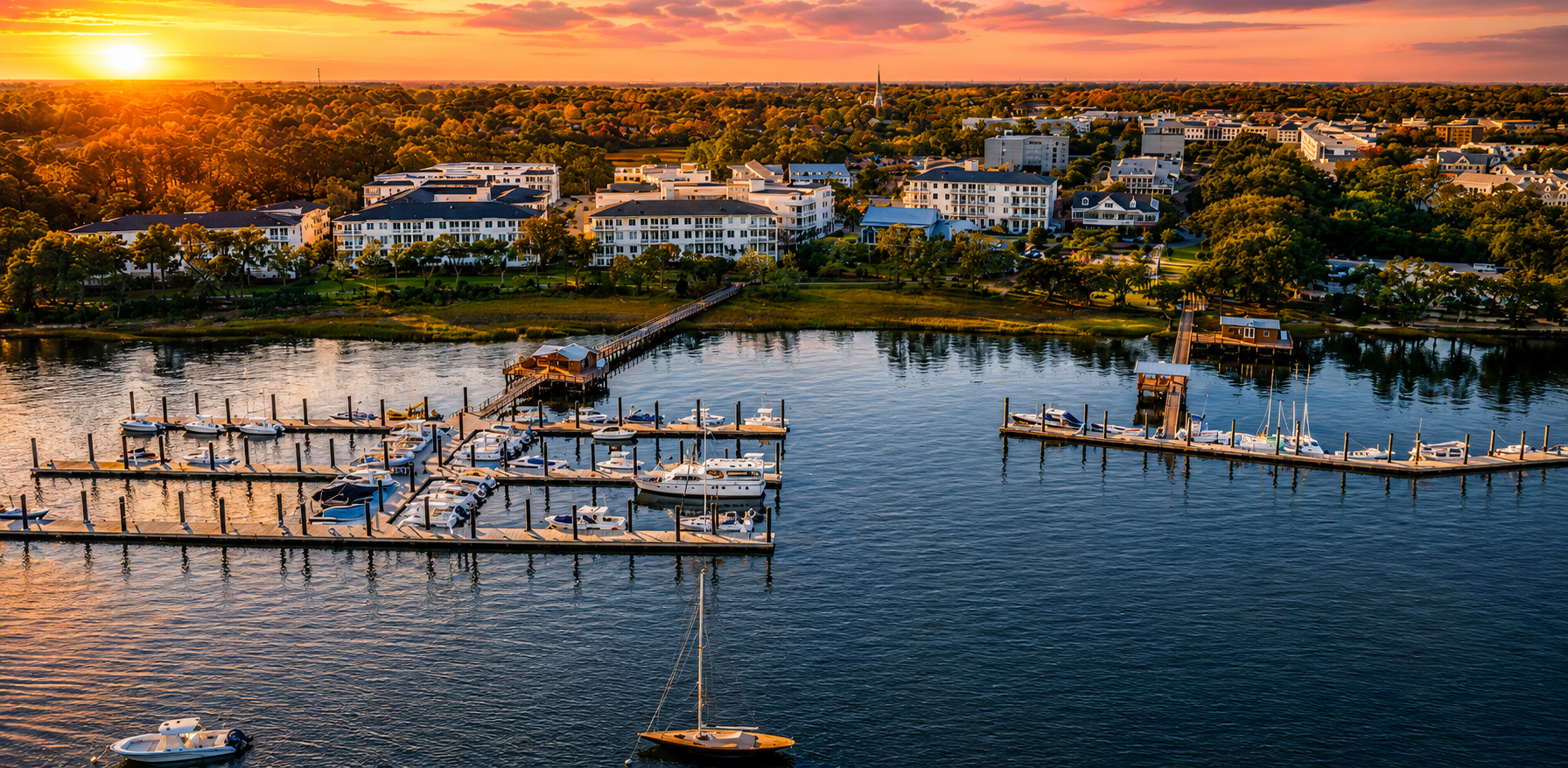 Boats and waterfront lifestyle on Daniel Island
