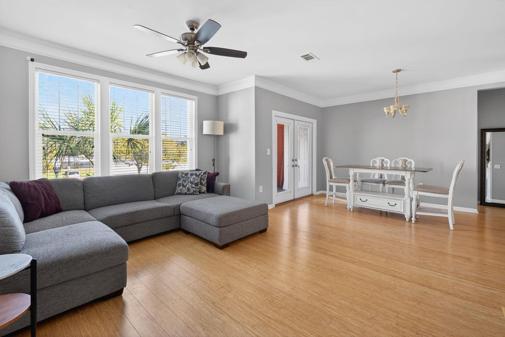 Living room with fireplace at 1322 Rosewood Lane