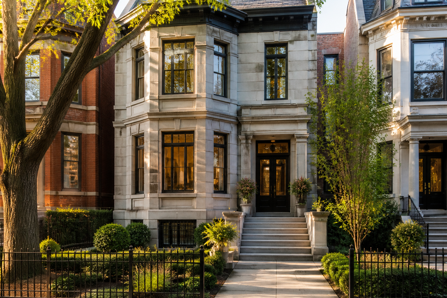 Chicago greystone home